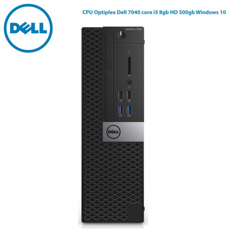 Computador Dell Desktop | CPU Optiplex 7040SFF core i5 8gb HD 500gb + Teclado KB216 + Mouse MS116