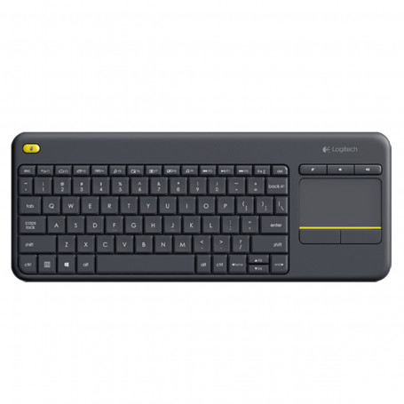 Teclado HTPC Logitech K400 Plus Sem Fio Keyboard Touchpad | Compatível com Smart TV