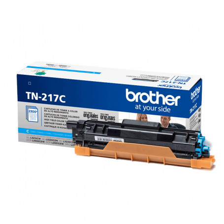 Toner Brother TN-217C TN-217 Ciano | MFC-L3750CDW HLL3210CW DCP-L3551CDW | Original 2.3K