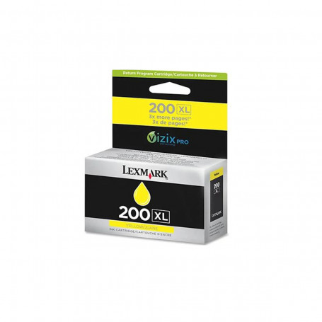 Cartucho de Tinta Lexmark 200XL 14L0177 Amarelo | Pro 5500 Pro 5500T Pro 4000 | Original 30,5ml