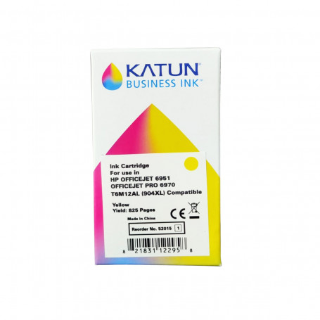 Cartucho de Tinta Compatível com HP 904XL T6M12AL Amarelo | Officejet Pro 6970 | katun Business Ink