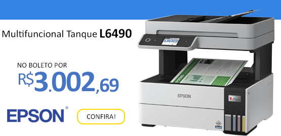 Impressora Epson L6490 Multifuncional Tanque de Tinta com Wireless